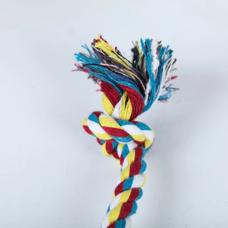 Random Color Pet Toy, Bite Rope Double Knot Cotton Rope