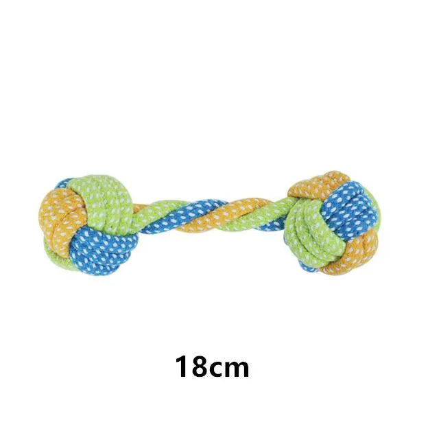 Green Pet Dog Toys, for Large, and Small Dogs. Toy Interactive Cotton Rope, Mini Dog Toys Ball for Dogs, Accessories Toothbrush Chew Puppy Toy.