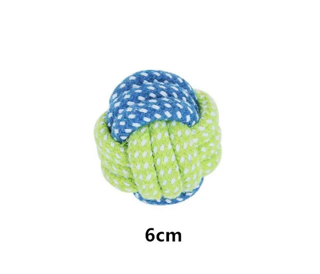 Green Pet Dog Toys, for Large, and Small Dogs. Toy Interactive Cotton Rope, Mini Dog Toys Ball for Dogs, Accessories Toothbrush Chew Puppy Toy.