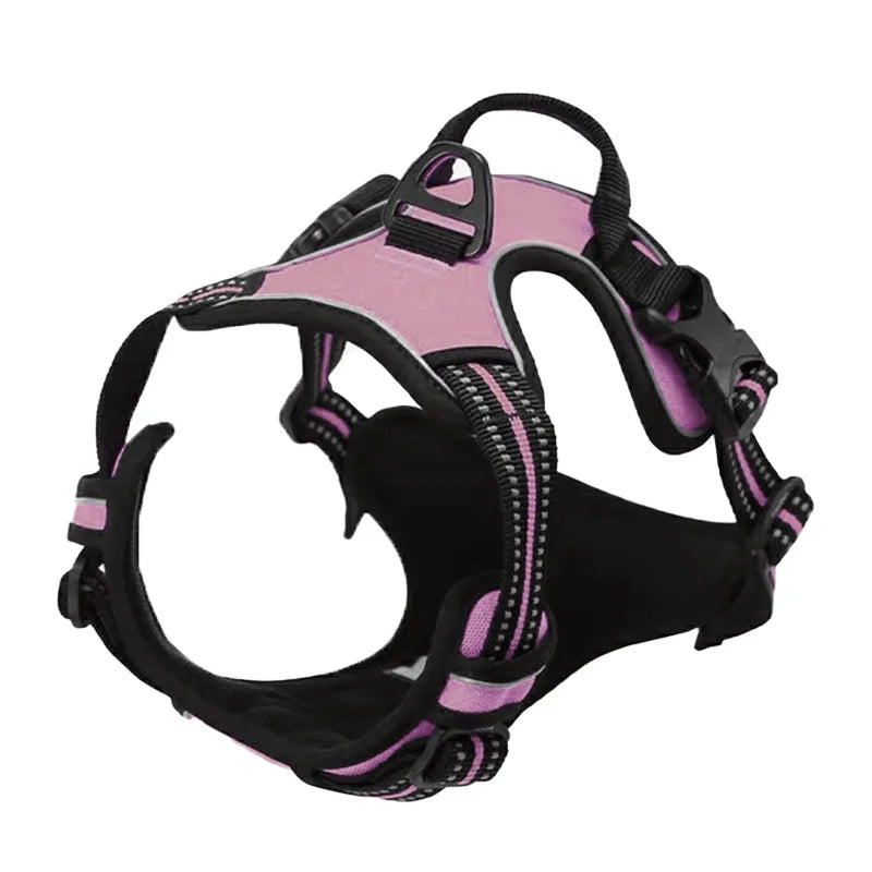 Pet Dog Harness Reflective Adjustable Breathable Vest.